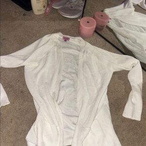 Miami Ivory Women's Open-Front Cardigan Size Small